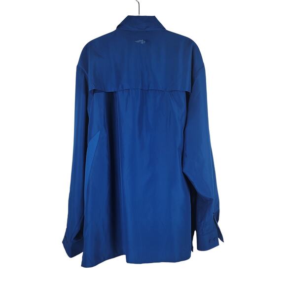 Reel Life Turquoise Blue Men's Activewear Fishing Long Sleeve Top 2XL - Picture 3 of 6